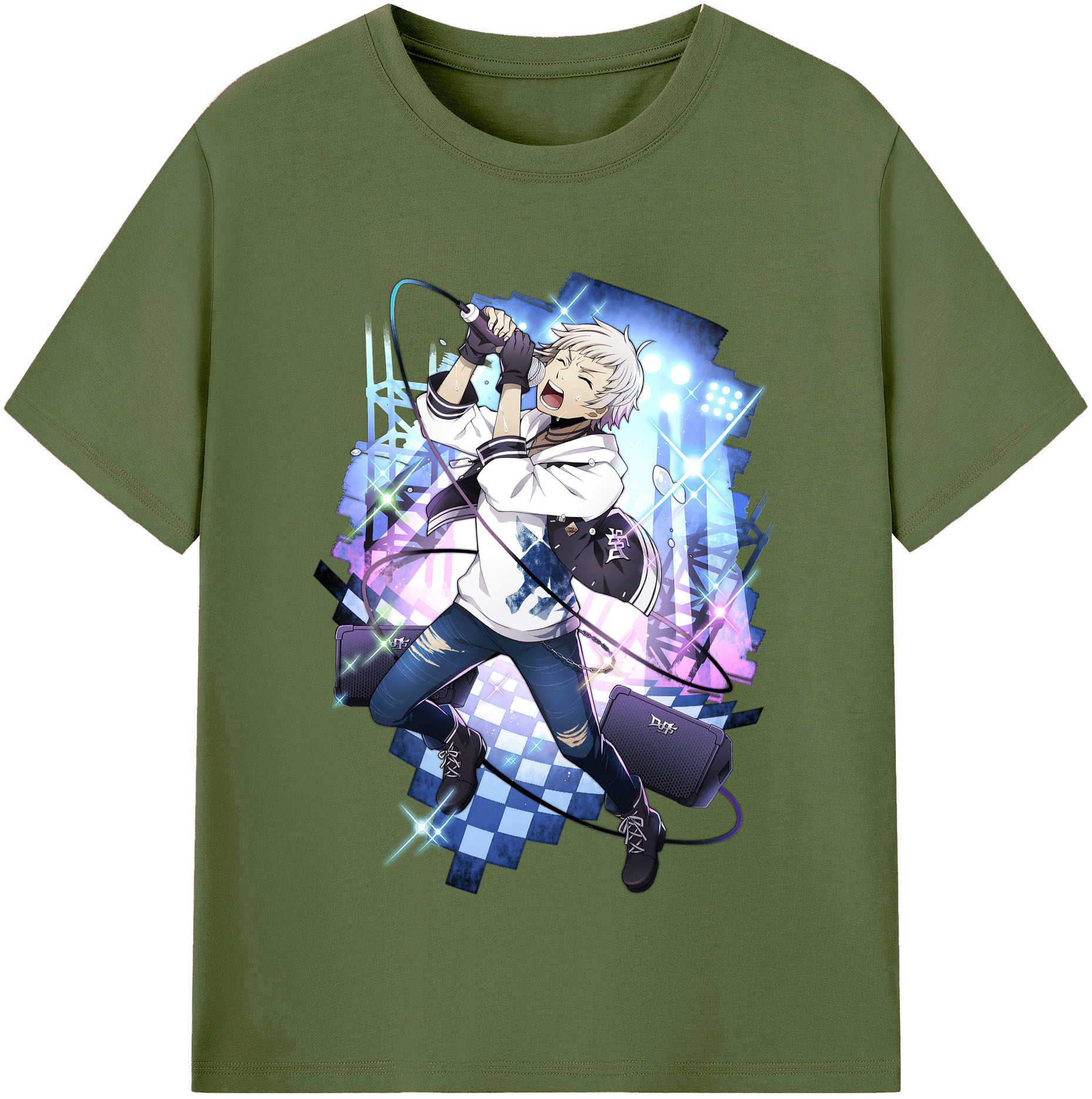 （画像用） 文豪ストレイドッグス Bungo Stray Dogs 綿100％半袖Tシャツ（フロントプリント）